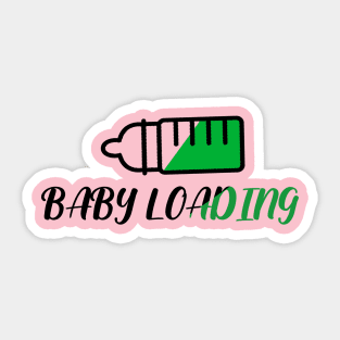 baby loading husband gift idea wife pregnant Sticker